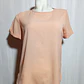 Blusa Manga Corta Color Damasco con Doblez – Stradivarius Talla M - Miniatura 1