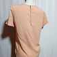 Blusa Manga Corta Color Damasco con Doblez – Stradivarius Talla M - Miniatura 4