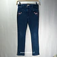 Jeans Denim con Bordado Floral – Du Pareil au Même / DPAM (Talla 12A / 152 cm) - Miniatura 1