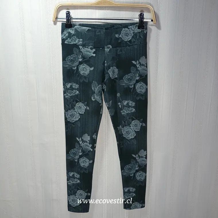 Calzas / Leggings Infantiles Estampado Floral Rosas – OVS Kids (Talla 9-10 Años / 140 cm) 1