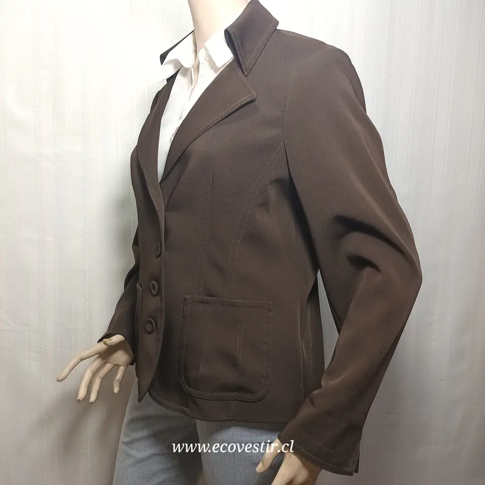Chaqueta / Blazer de Vestir Café Chocolate – RABE (Talla 44 / L-XL) 4