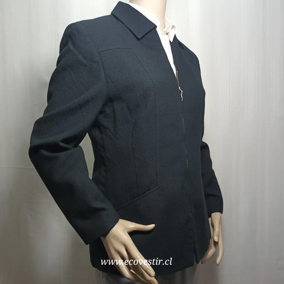 Chaqueta de Vestir con Cierre Frontal 100% Lana Virgen (Woolmark) – Amanda Smith (Talla 8 / M) 2