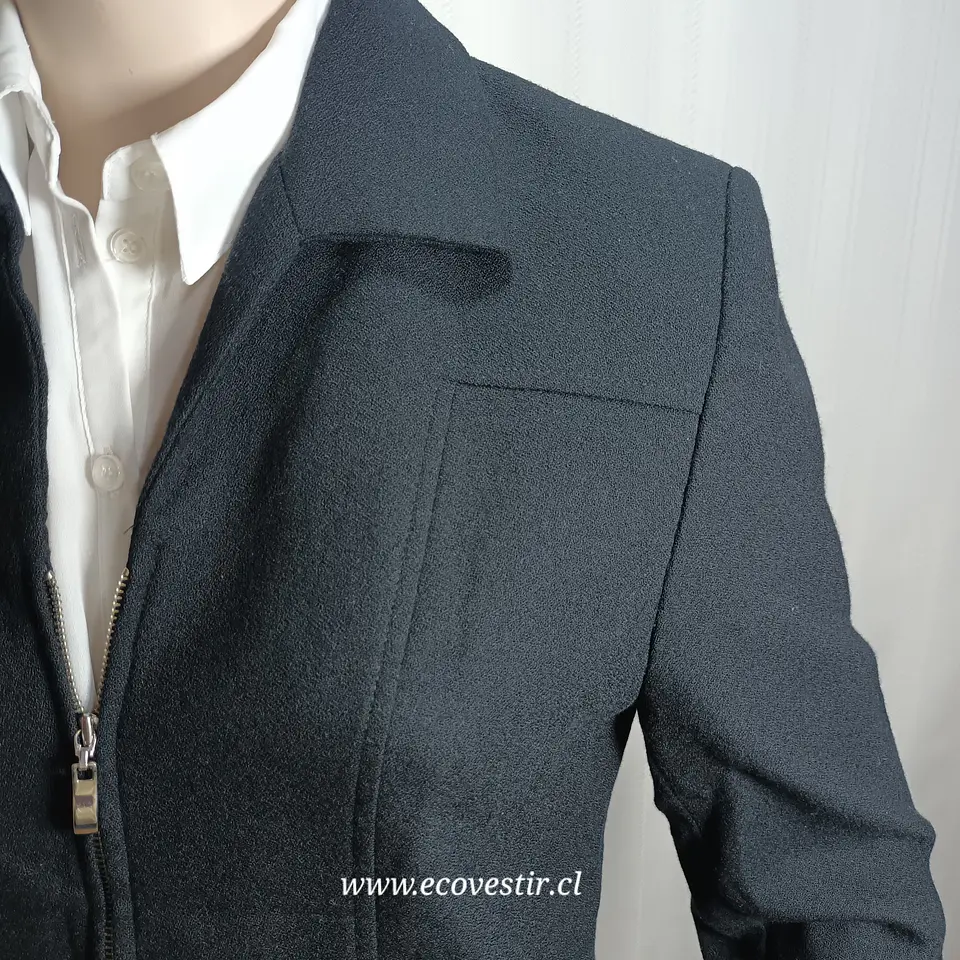 Chaqueta de Vestir con Cierre Frontal 100% Lana Virgen (Woolmark) – Amanda Smith (Talla 8 / M) 5