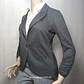 Blazer Casual Gris Jaspeado con Mangas Fruncidas – Gibson (Talla S) - thumbnail 3