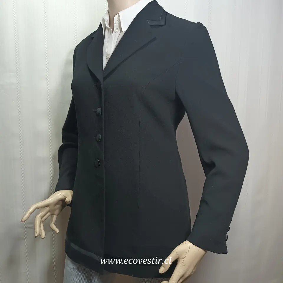 Blazer Ejecutivo Largo Negro – Kasper A.S.L. Petite (Talla 8P / M) 3