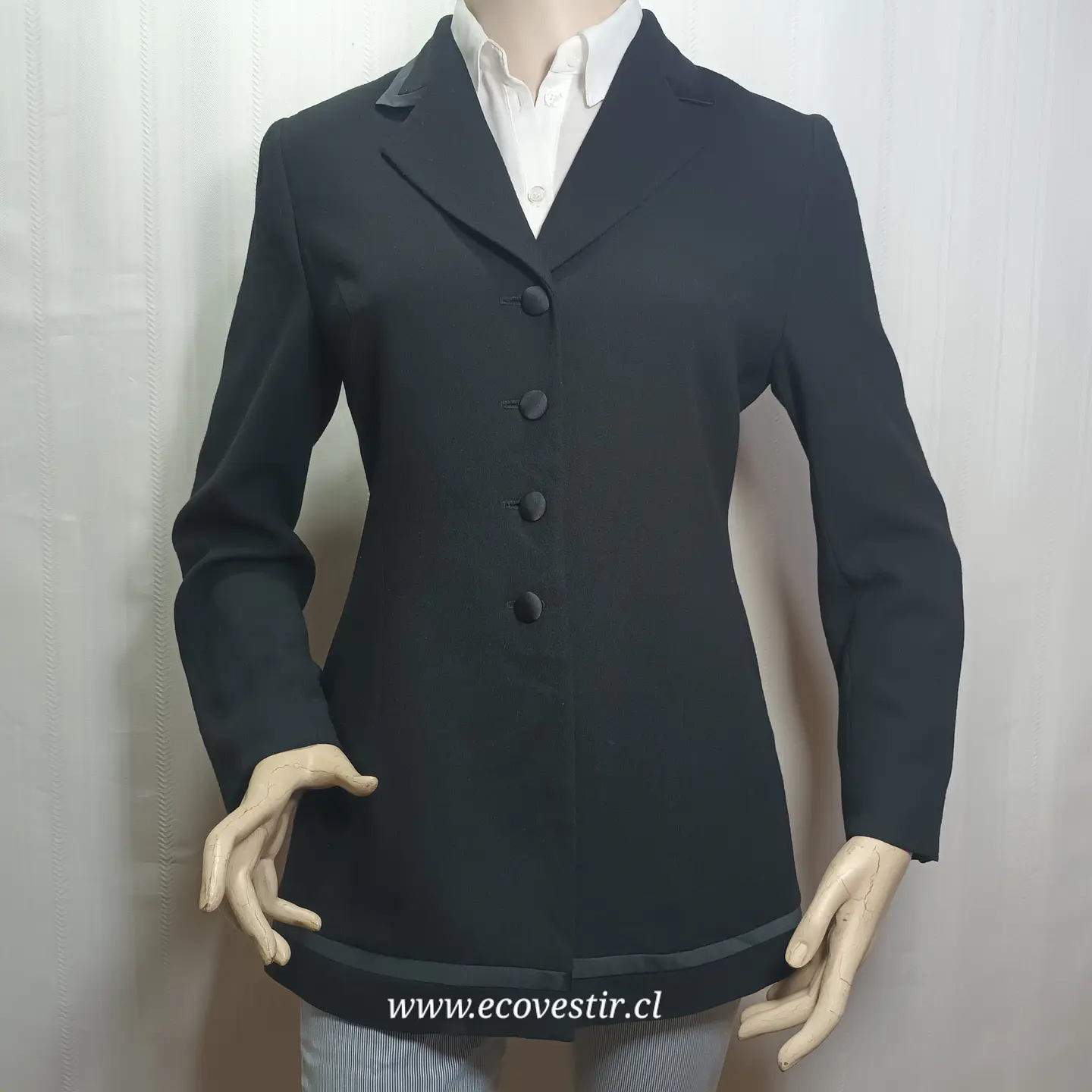 Blazer Ejecutivo Largo Negro – Kasper A.S.L. Petite (Talla 8P / M) 2