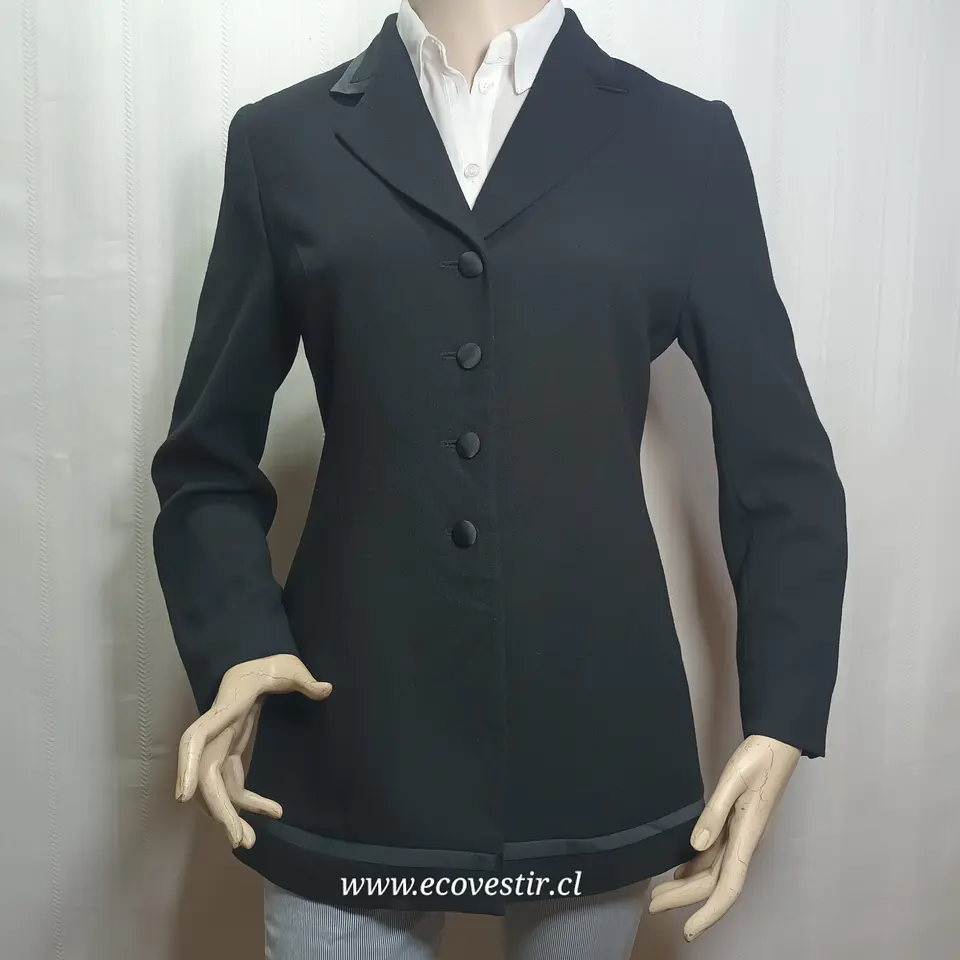 Blazer Ejecutivo Largo Negro – Kasper A.S.L. Petite (Talla 8P / M) 2
