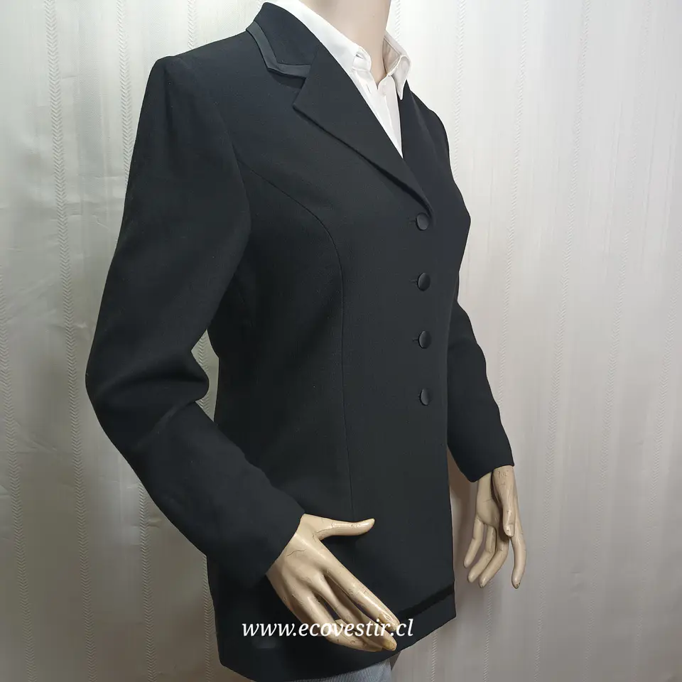 Blazer Ejecutivo Largo Negro – Kasper A.S.L. Petite (Talla 8P / M) 1