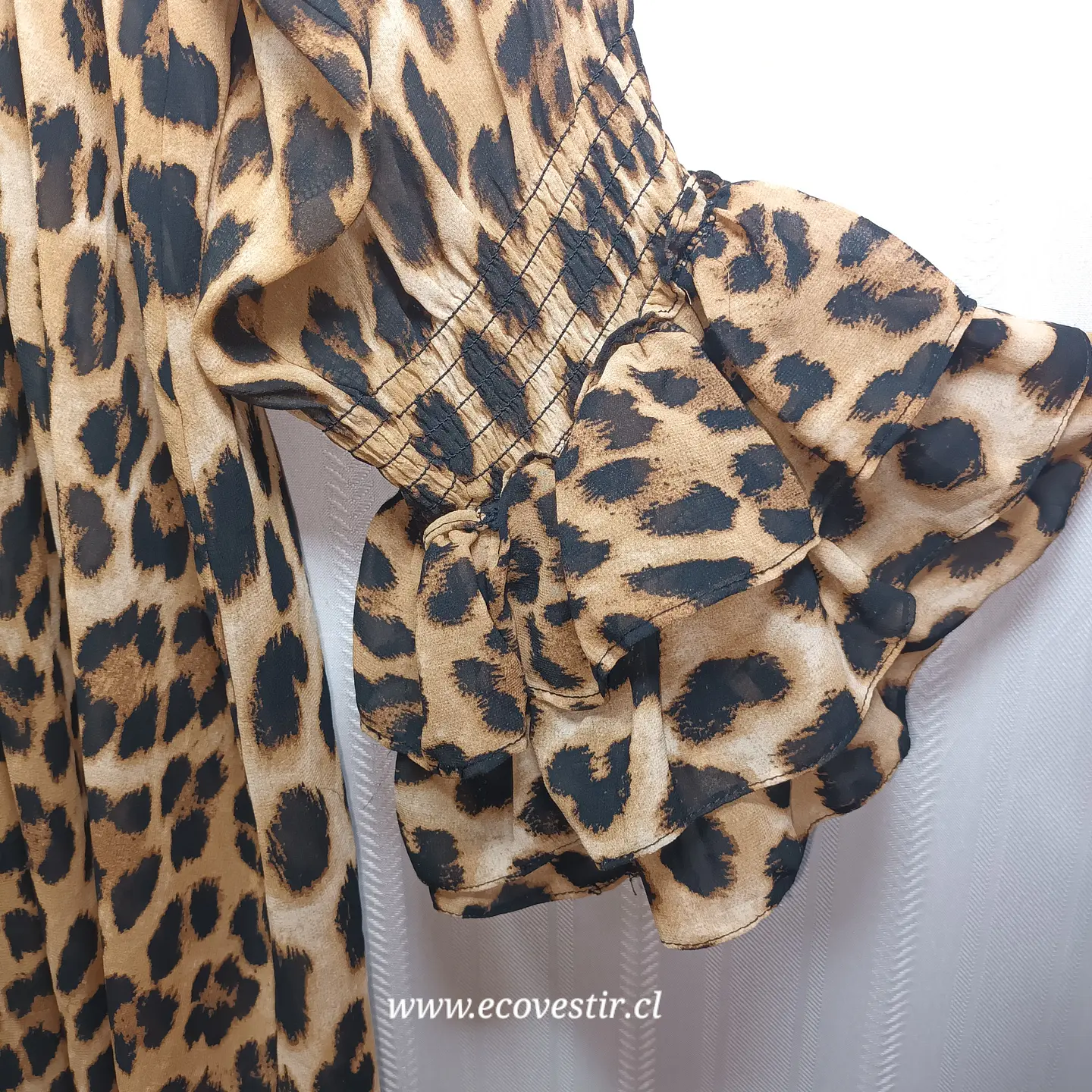 Blusa Túnica Animal Print Leopardo CLEO - Talla 2X (48/50) 5