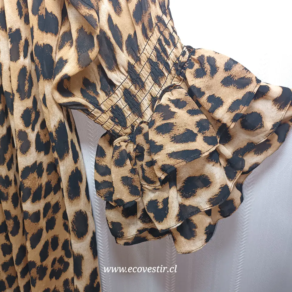 Blusa Túnica Animal Print Leopardo CLEO - Talla 2X (48/50) 5