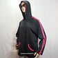 Polerón Deportivo Negro con Franjas Rosadas y Gorro Fame 4 Fifteen - Talla 1X (46/48) - Miniatura 3