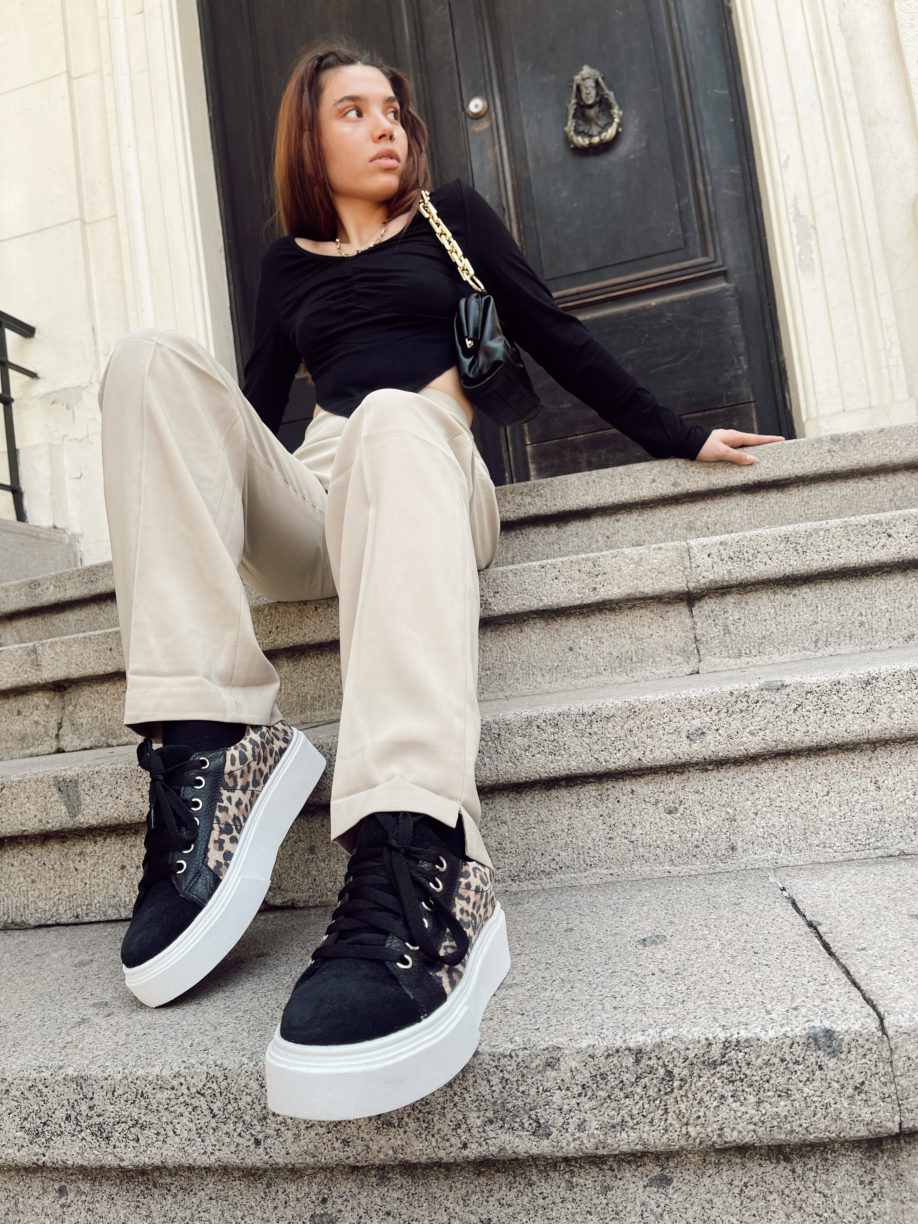 Zapatilla 02 Print Negro
