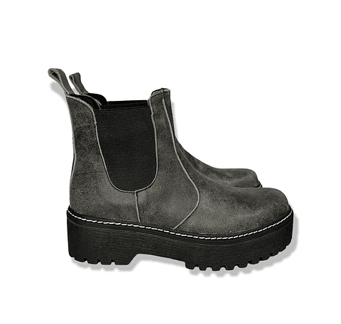 Botín Calafate Grafito Cuero