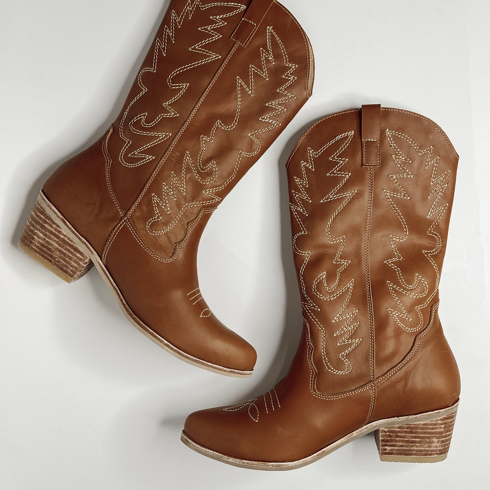 Bota Texas Camel Cuero