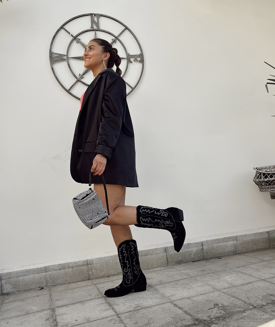 Bota Texas Negro Reno 1