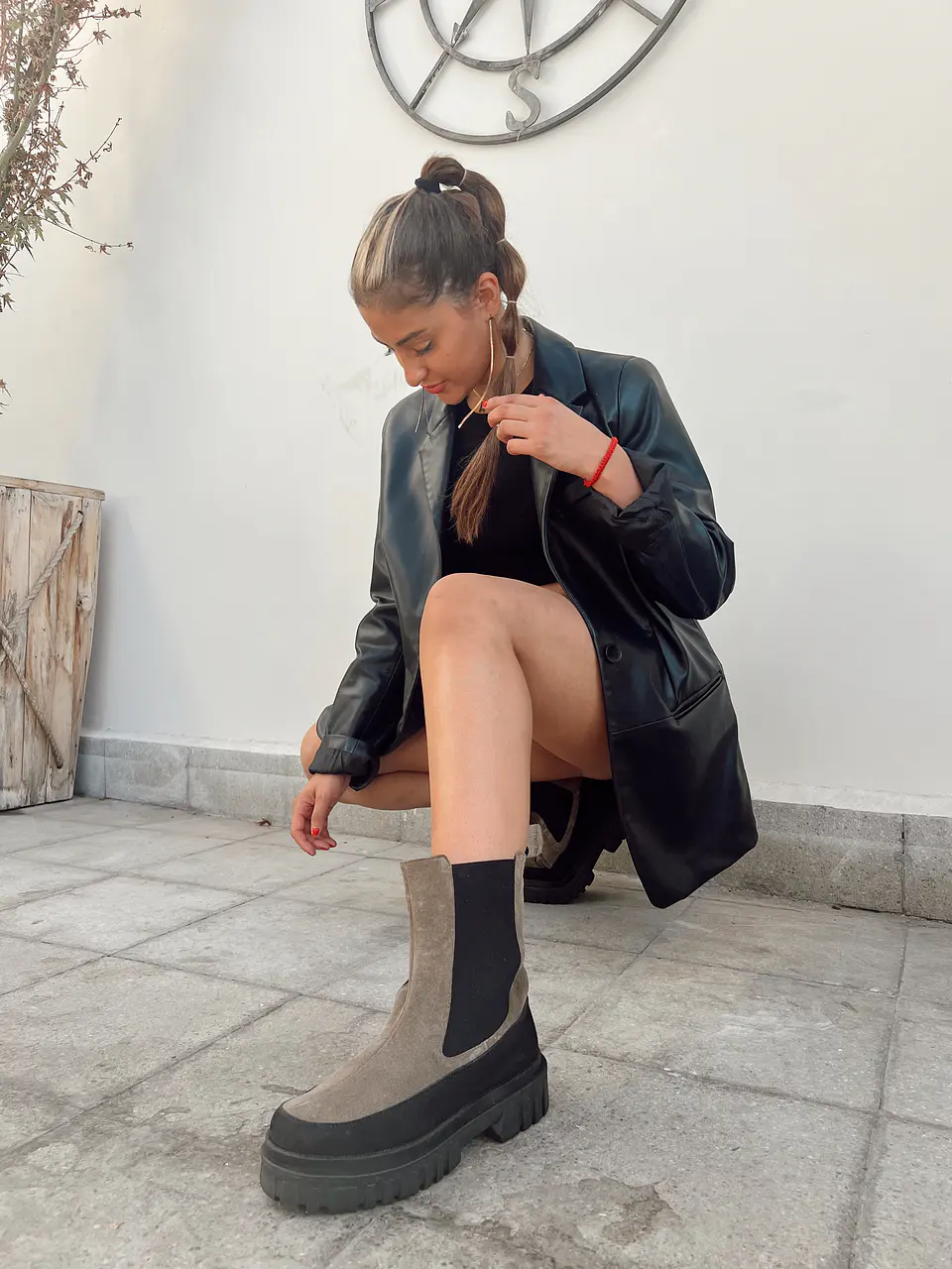 Botín Porto Taupe 2