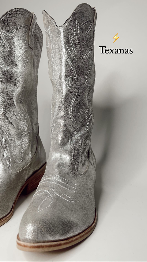 Bota Texas Plata
