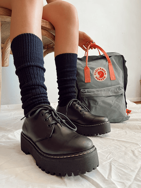 Zapato Escolar Cuero Negro