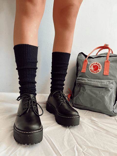 Zapato Escolar Cuero Negro