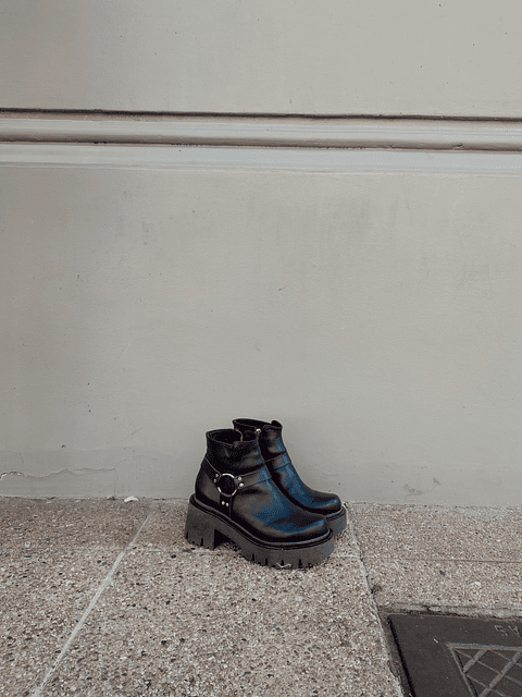 Botín Ibiza Negro Cuero