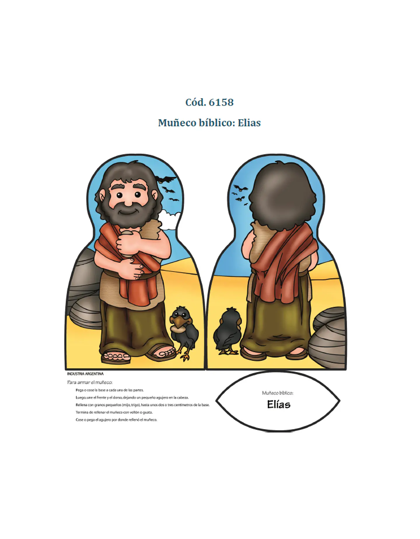 Muñeco biblico: Elias 1