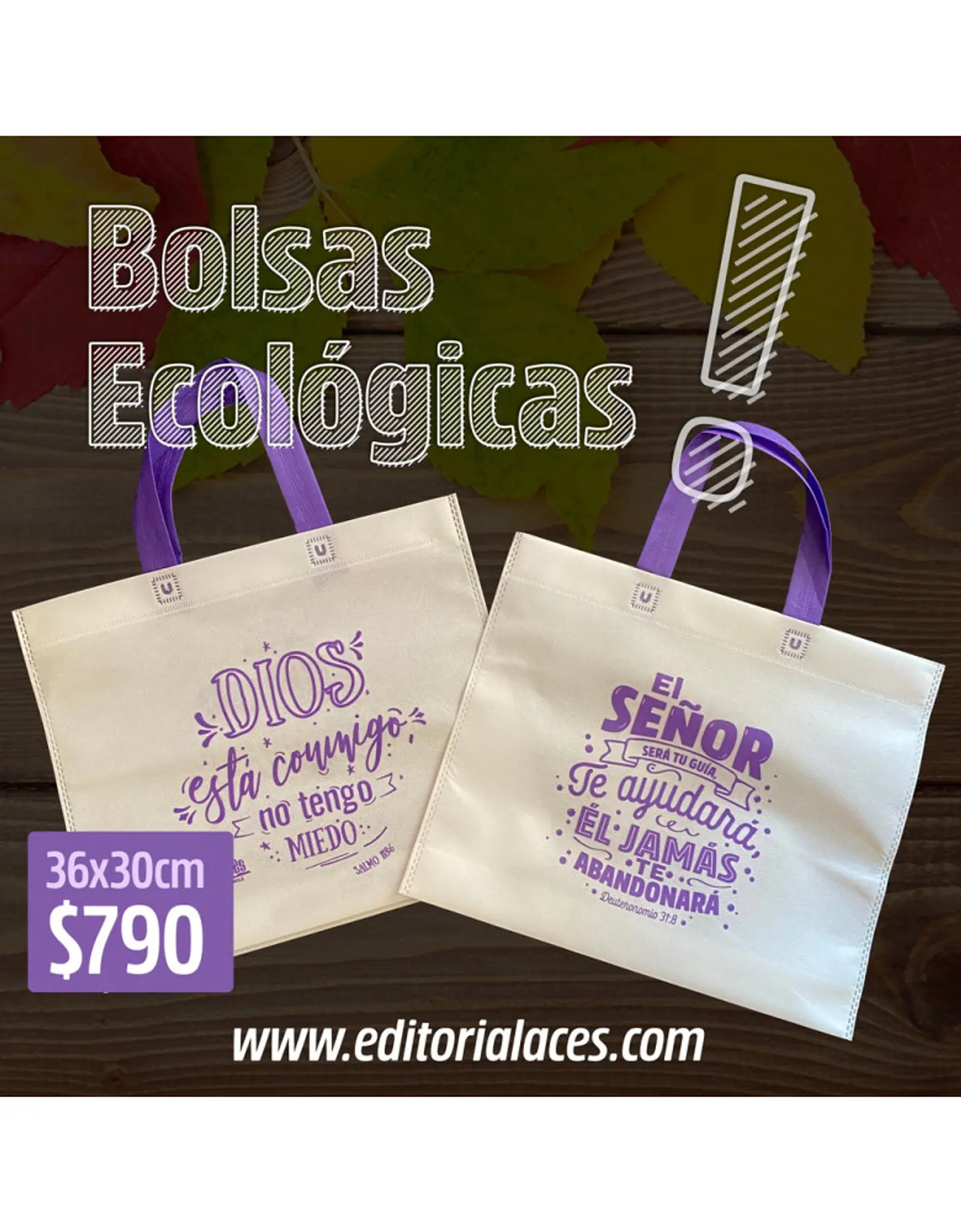 Bolsa Ecologica Dios está contigo 1
