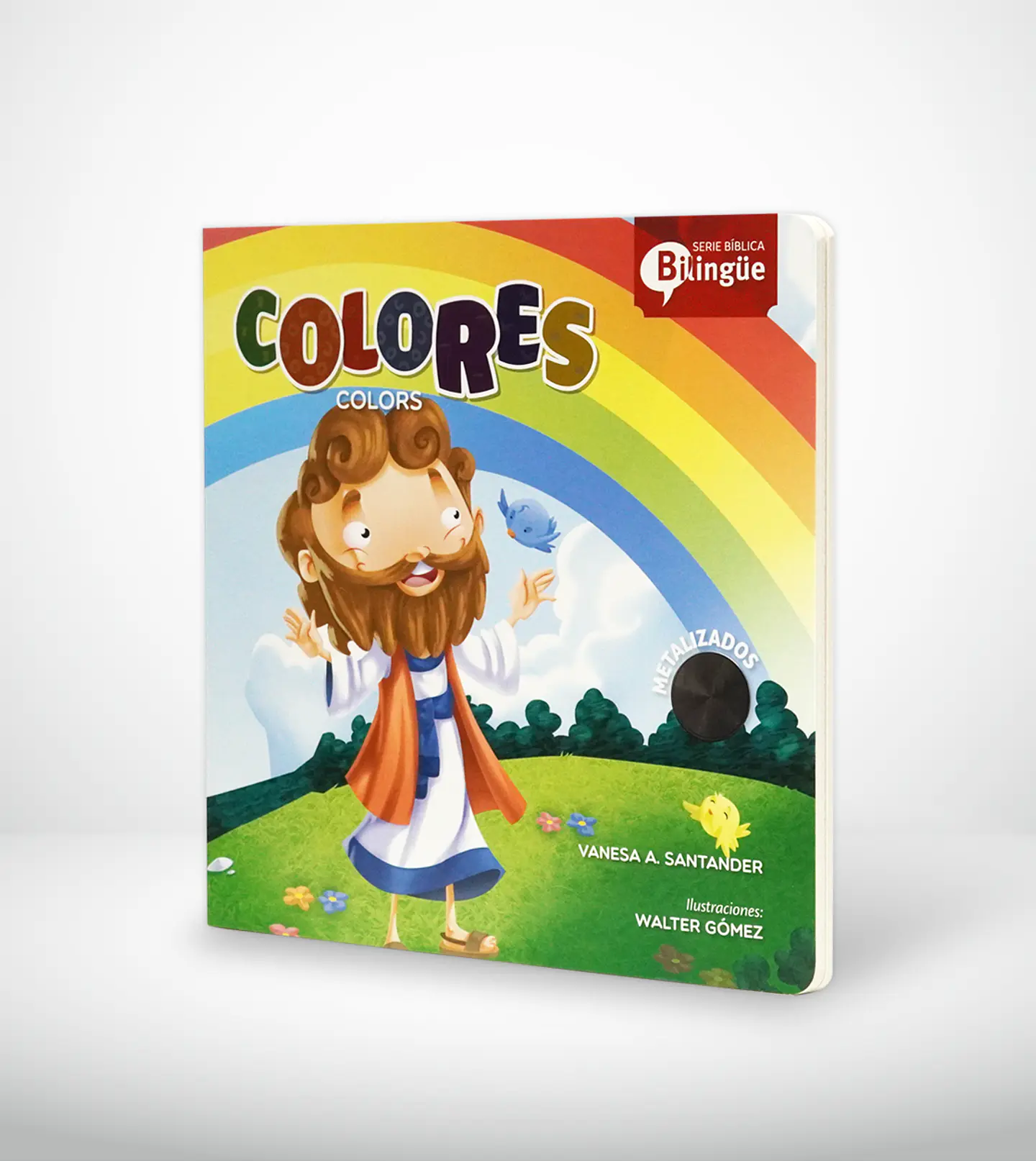 Libro cartón: Serie bilingue biblica - Colores 1