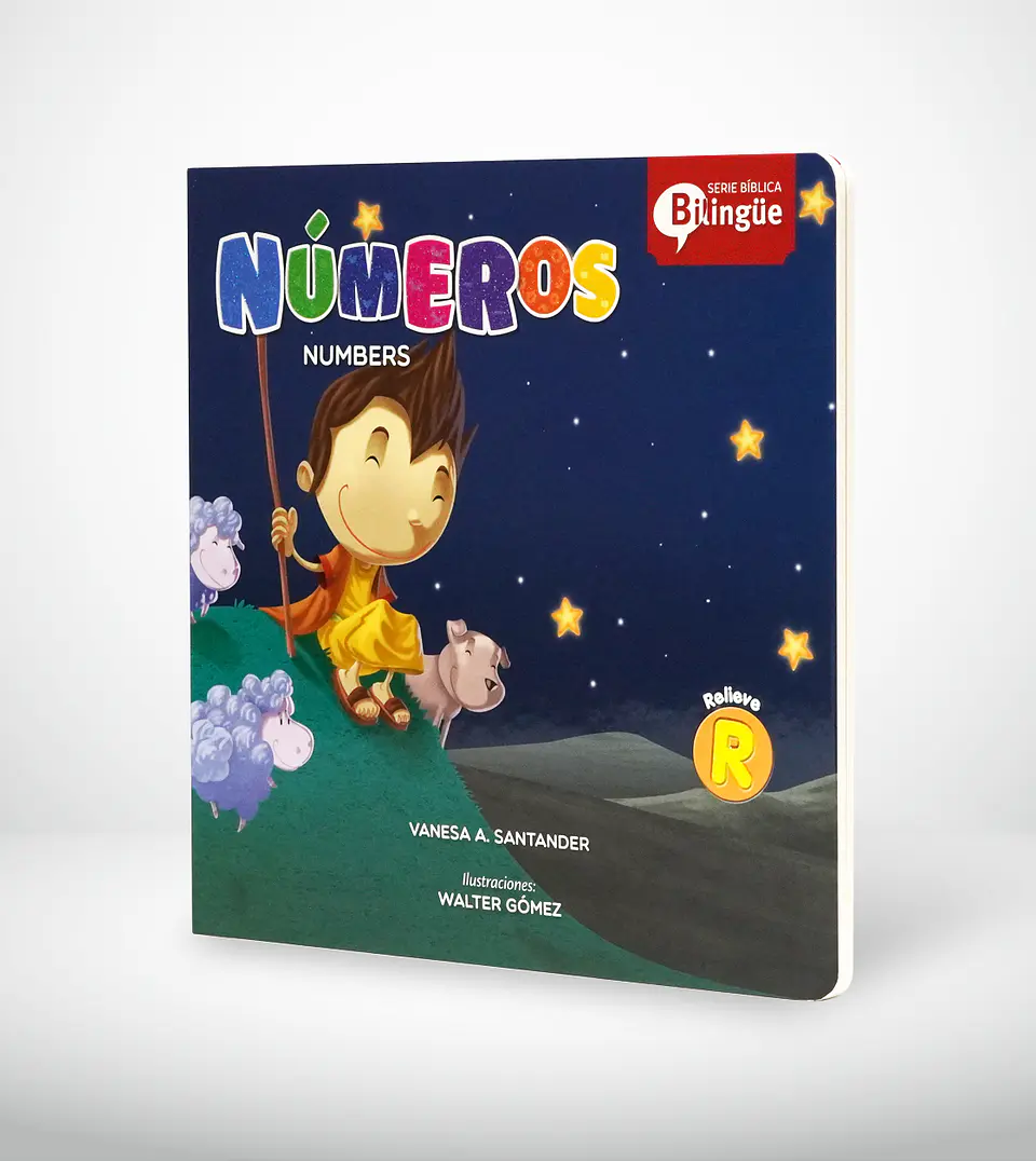 Libro cartón: Serie bilingue biblica - Números 1