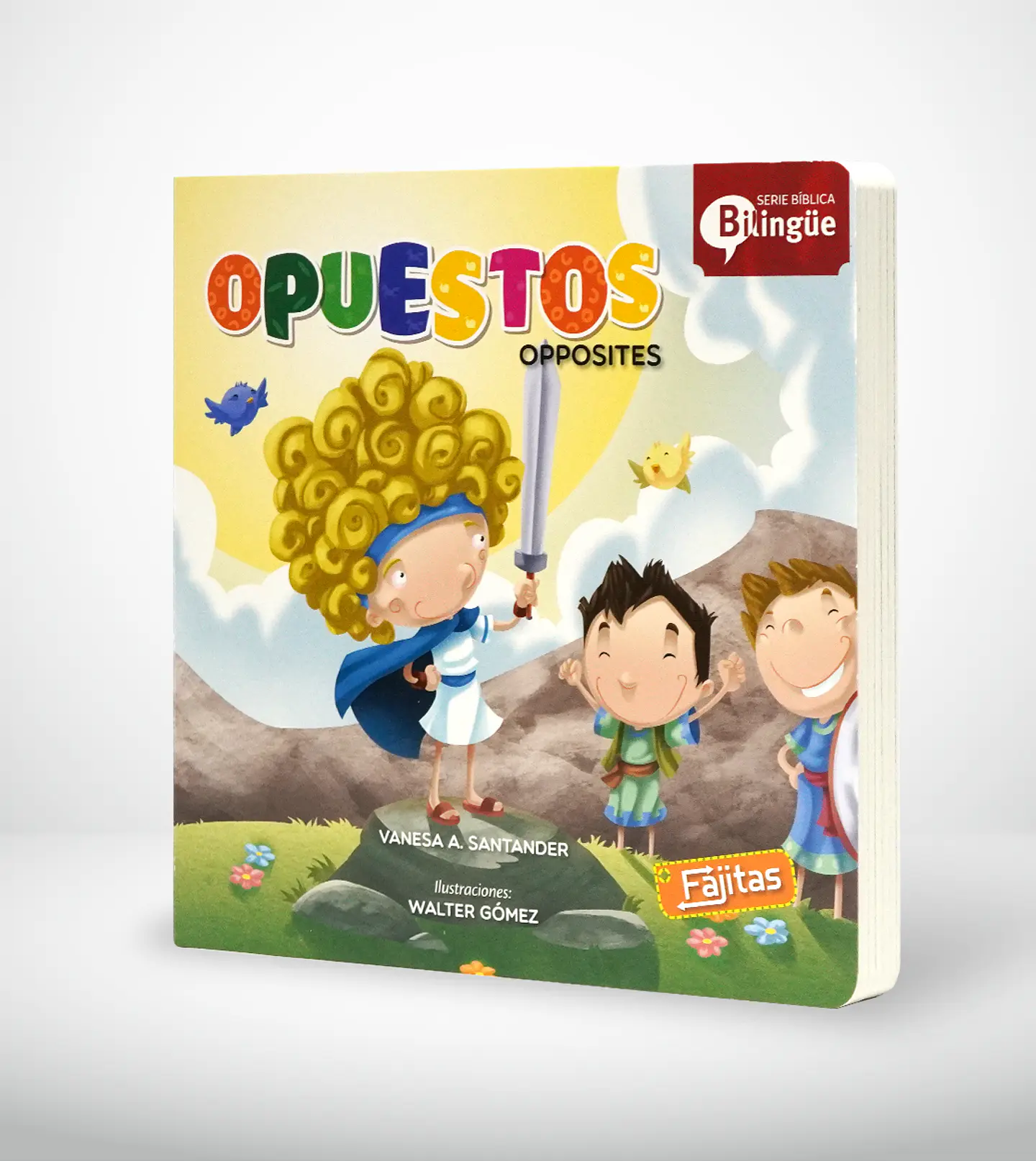 Libro cartón: Serie bilingue biblica - Opuestos 1