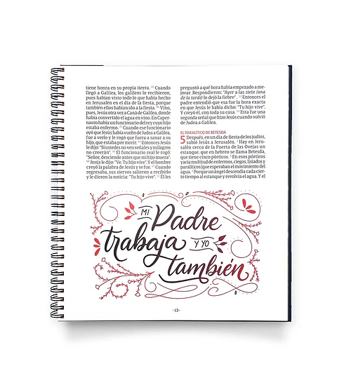 El evangelio según San Juan- Lettering anillado