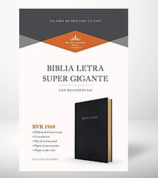  Biblia letra súper gigante, negro RVR 1960 Biblia letra súper gigante,