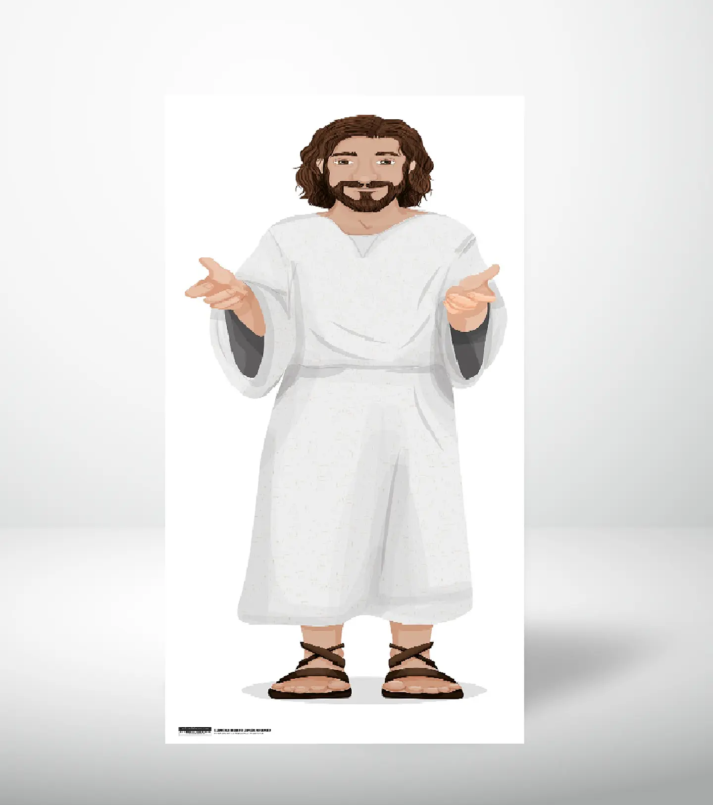 Lámina papel: Jesús grande  1