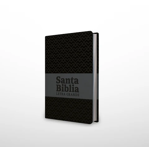 Biblia NRV 2000 ACT LG – Negro/gris – Símil piel