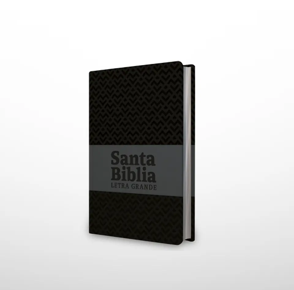 Biblia NRV 2000 ACT LG – Negro/gris – Símil piel 1