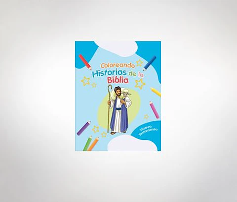 Coloreando historias de la Biblia NT - celeste 