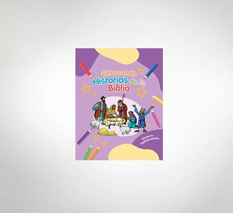 Coloreando historias de la Biblia NT - lila