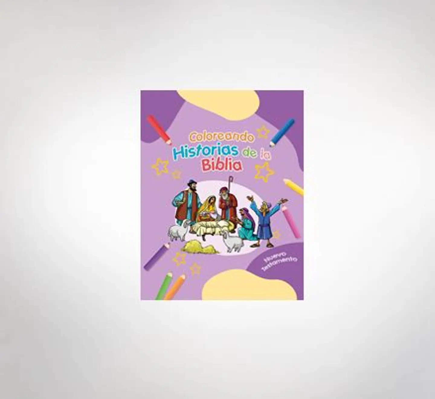 Coloreando historias de la Biblia NT - lila 1
