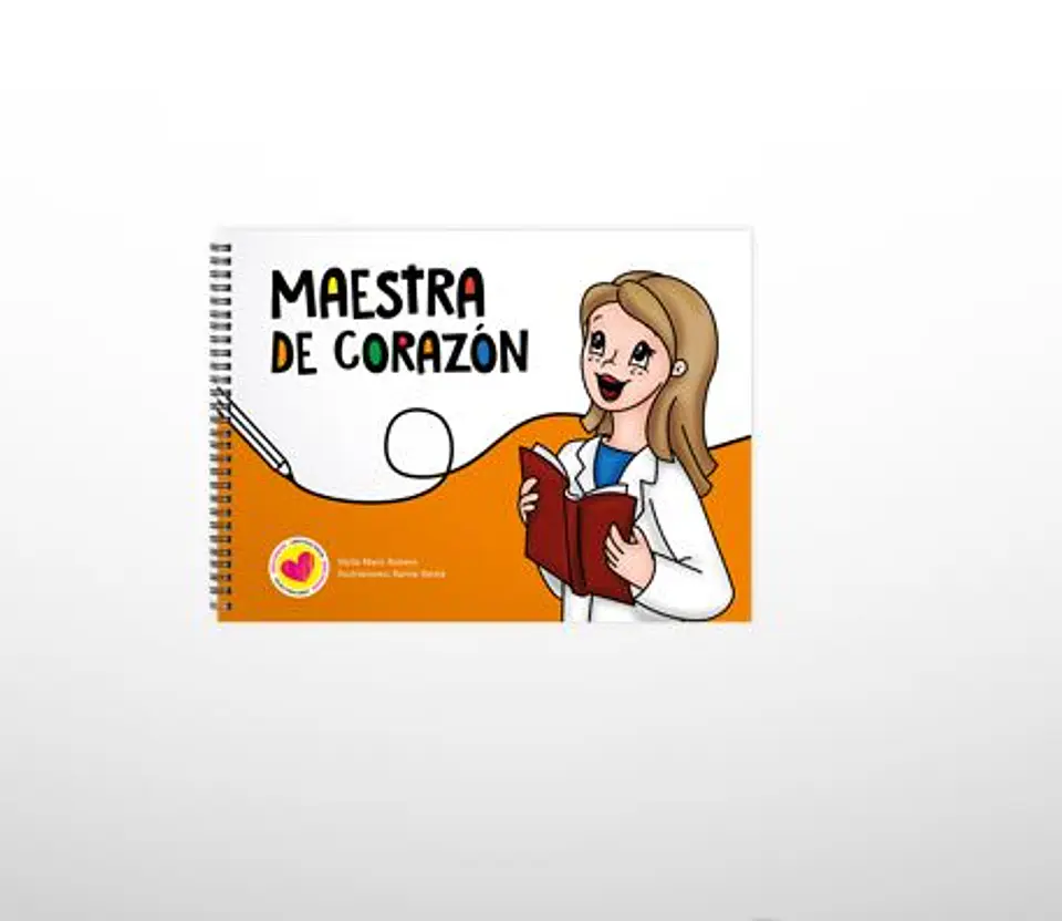 Serie corazón: Maestra  (para pintar) 2ed. 1