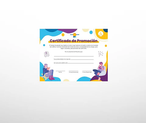 Certificado de Promoción - Juvenil