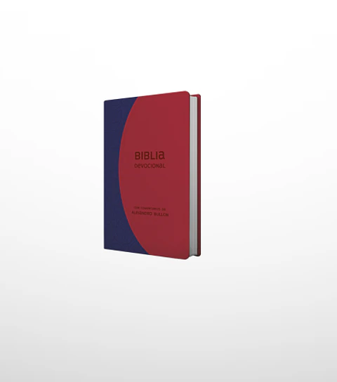 Biblia devocional (comentada por A. Bullón) - Azul granate