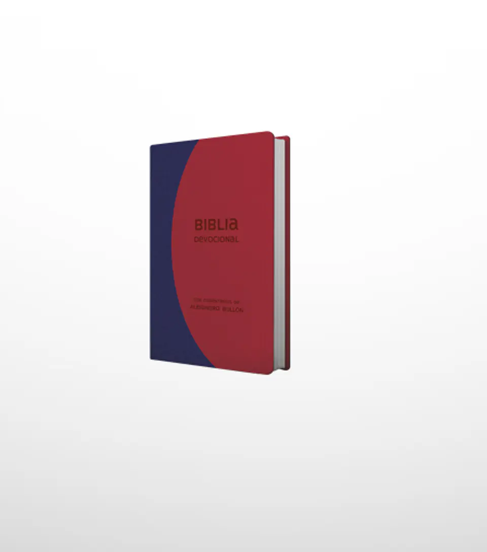 Biblia devocional (comentada por A. Bullón) - Azul granate 1