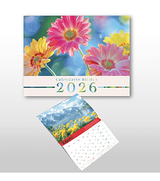 Calendarios 2026 Bíblico con flores 