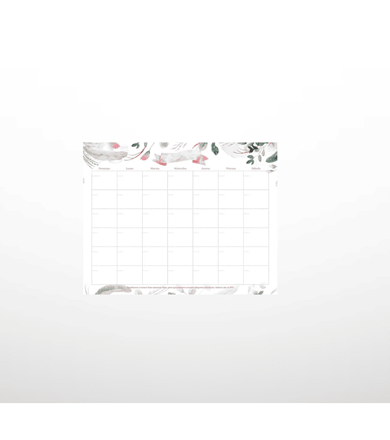 Planner mensual atemporal - Acuarela