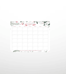 Planner mensual atemporal - Acuarela