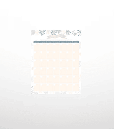 Planner mensual atemporal - Campestre