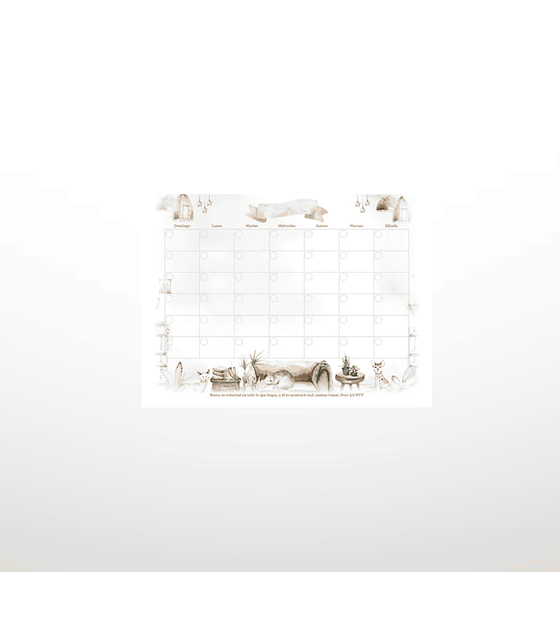 Planner mensual atemporal - Vintage