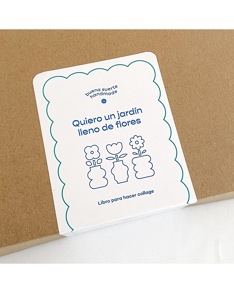 Quiero un jardín lleno de flores - Kit + libro para collage