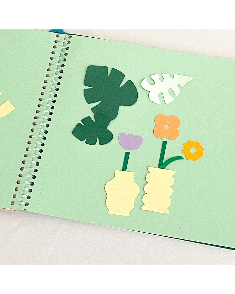 Quiero un jardín lleno de flores - Kit + libro para collage