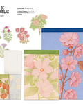 Set de Esquelas - Diseños florales - Grande (4 diseños) + 6 stickers