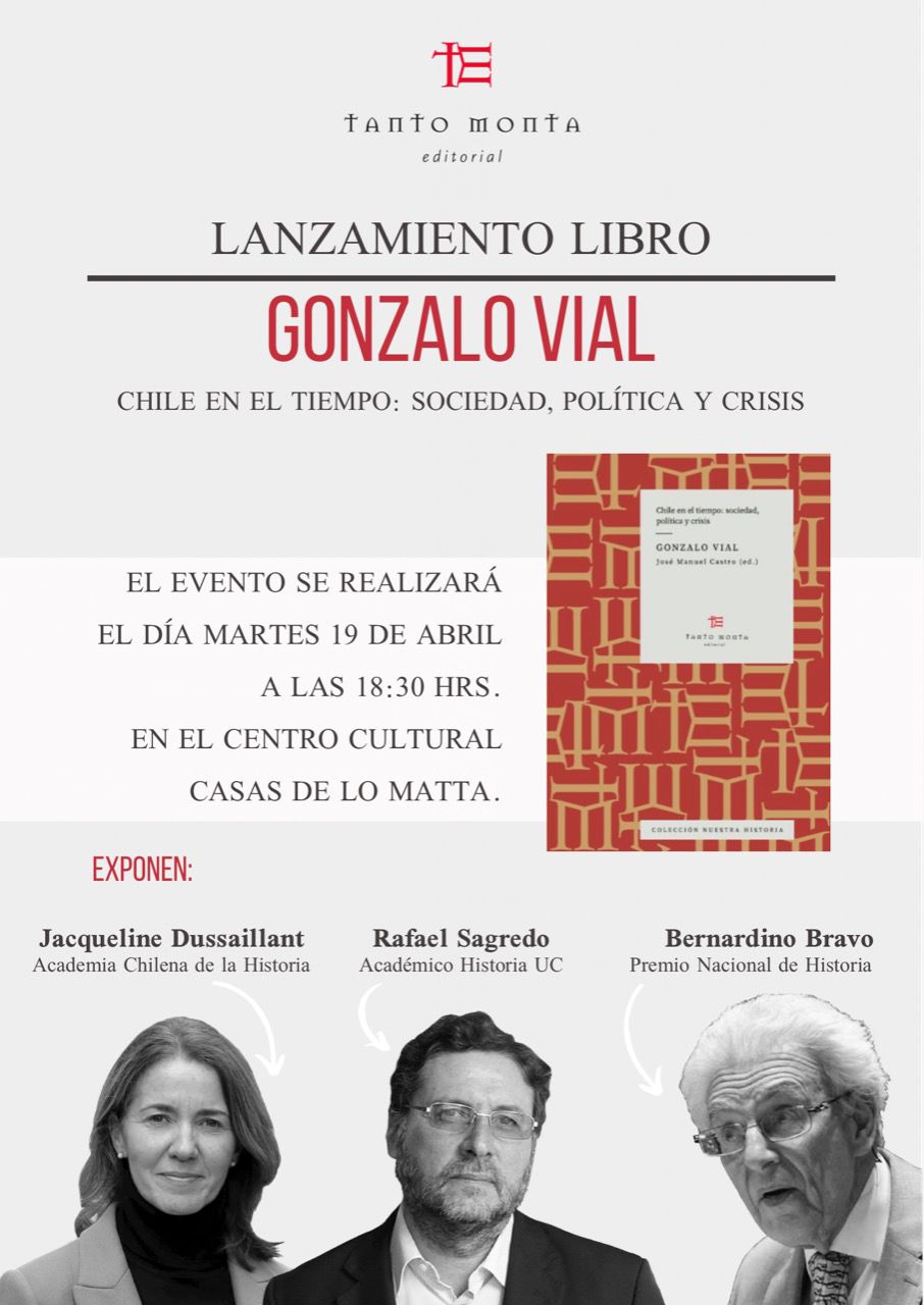 Lanzamiento del libro ”Chile en el tiempo: sociedad, política y crisis” de Gonzalo Vial